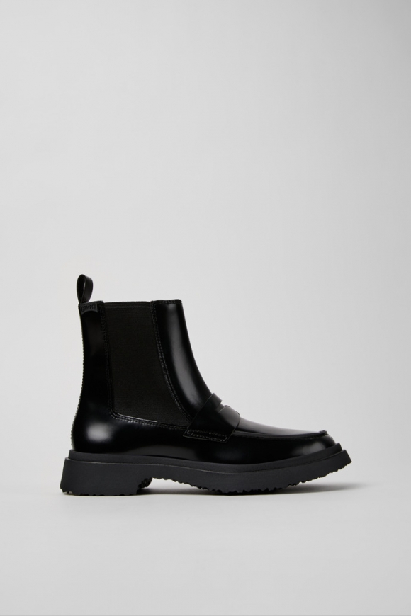 Neu Eingetroffen Camper Walden - Schwarzer Stiefeletten aus Leder für Damen. Neu Eingetroffen Camper Walden - Schwarzer Stiefeletten aus Leder für Damen.