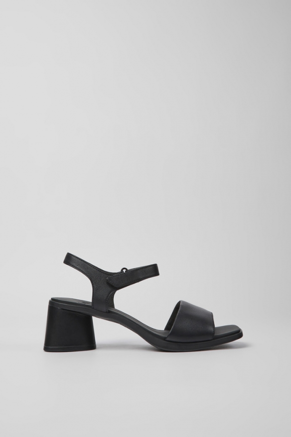 Neu Eingetroffen Camper Kiara - Schwarze Damensandale aus Leder Neu Eingetroffen Camper Kiara - Schwarze Damensandale aus Leder