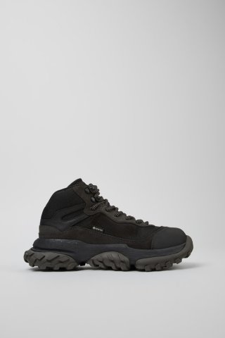Neu Eingetroffen Camper Karst Trek - GORE-TEX GORE-TEX - Schwarz-graue Stiefeletten aus Textil und Nubukleder für Damen.