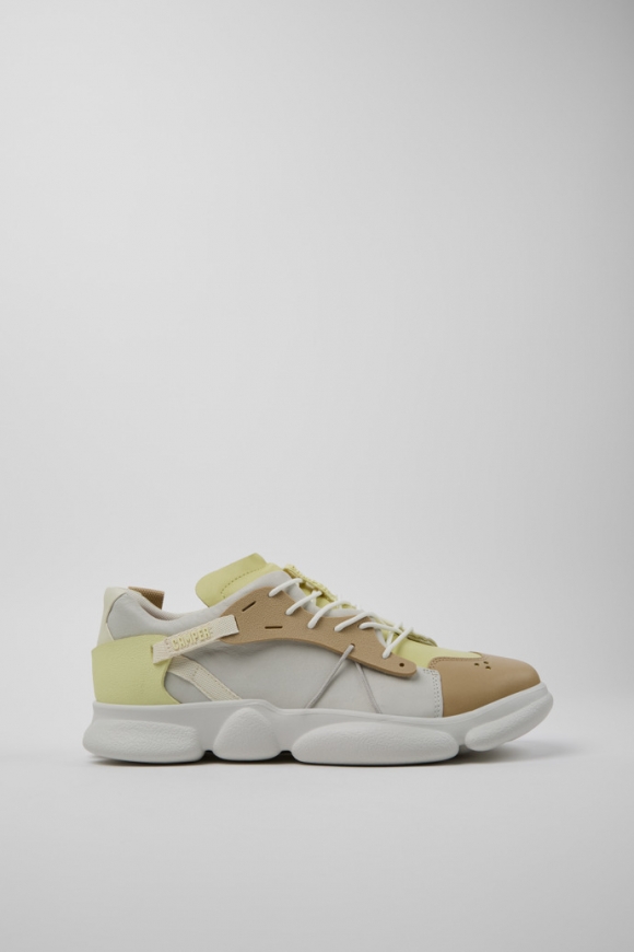 Neu Eingetroffen Camper Twins - Mehrfarbiger Herrensneaker aus Leder/Textil.