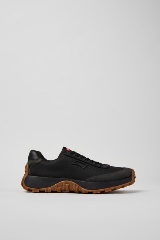 Neu Eingetroffen Camper Drift Trail - Schwarzer und grauer Damensneaker aus recyceltem PET und Leder.