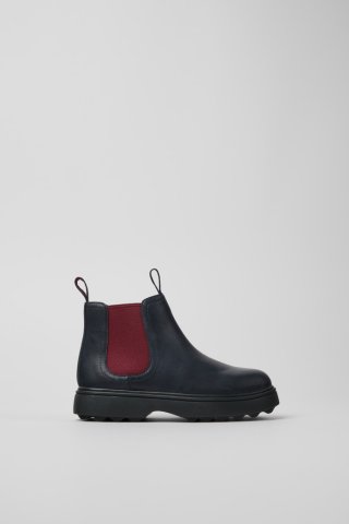 Neu Eingetroffen Camper Norte - Kinderstiefel aus Leder in Blau und Weinrot