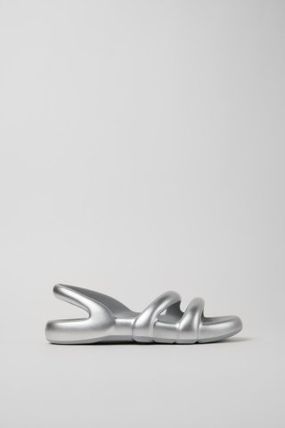 Neu Eingetroffen Camper Kobarah Flat - Silberne Sandalen.