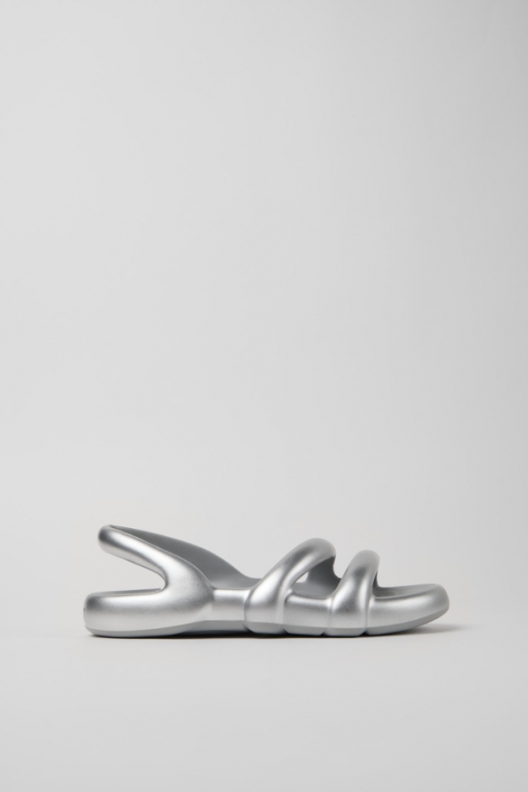 Neu Eingetroffen Camper Kobarah Flat - Silberne Sandalen.