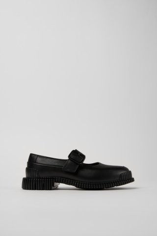 Neu Eingetroffen Camper Pix - Schwarzer Damenschuh aus Leder.
