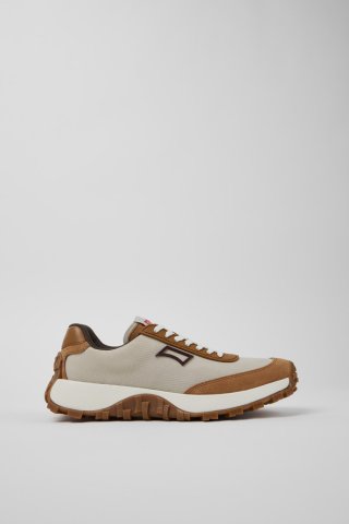 Neu Eingetroffen Camper Drift Trail - Graue Damensneaker aus Recycling-PET und Leder.