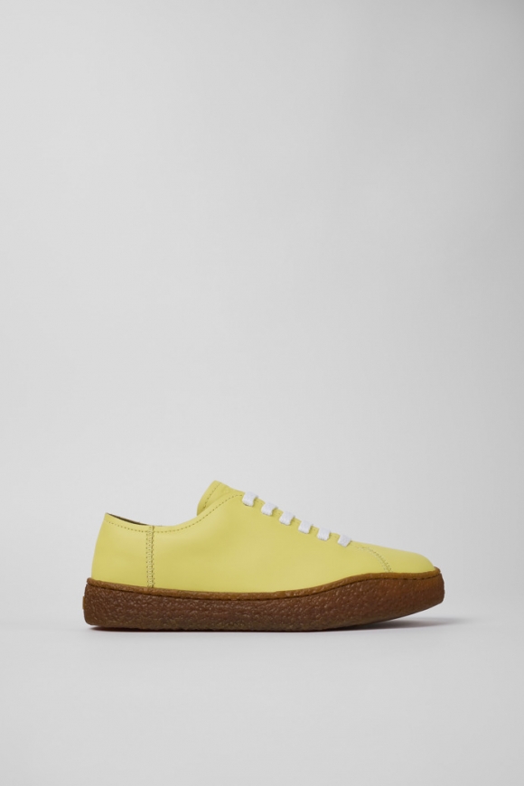 Neu Eingetroffen Camper Peu Terreno - Gelbe Ledersneaker für Damen Neu Eingetroffen Camper Peu Terreno - Gelbe Ledersneaker für Damen