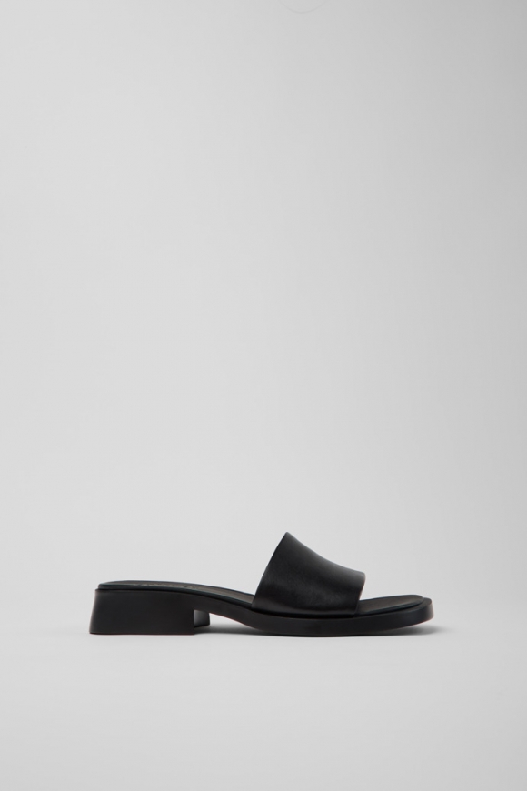 Neu Eingetroffen Camper Dana - Schwarze Ledersandalen für Damen. Neu Eingetroffen Camper Dana - Schwarze Ledersandalen für Damen.