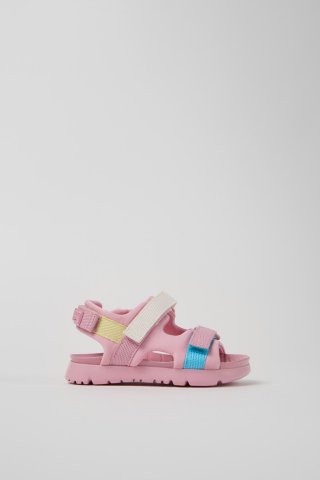 Neu Eingetroffen Camper Twins - Mehrfarbige Kindersandalen aus Textil.