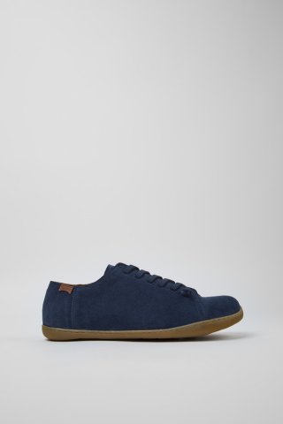 Neu Eingetroffen Camper Peu - Blauer Herrenschuh aus Nubukleder Neu Eingetroffen Camper Peu - Blauer Herrenschuh aus Nubukleder