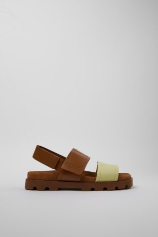 Neu Eingetroffen Camper Brutus Sandal - Mehrfarbige Ledersandalen für Damen.