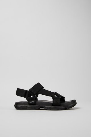 Neu Eingetroffen Camper Karst Sandal - Schwarzer Damensandalette aus recyceltem PET.