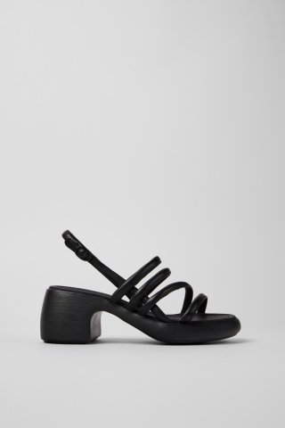 Neu Eingetroffen Camper Thelma Sandal - Schwarze Ledersandale für Damen. Neu Eingetroffen Camper Thelma Sandal - Schwarze Ledersandale für Damen.