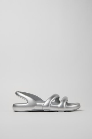 Neu Eingetroffen Camper Kobarah Flat - Silberne Sandalen.