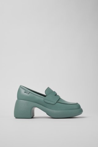 Neu Eingetroffen Camper Thelma - Grüne Lederballerina/Mokassinschuhe für Damen. Neu Eingetroffen Camper Thelma - Grüne Lederballerina/Mokassinschuhe für Damen.