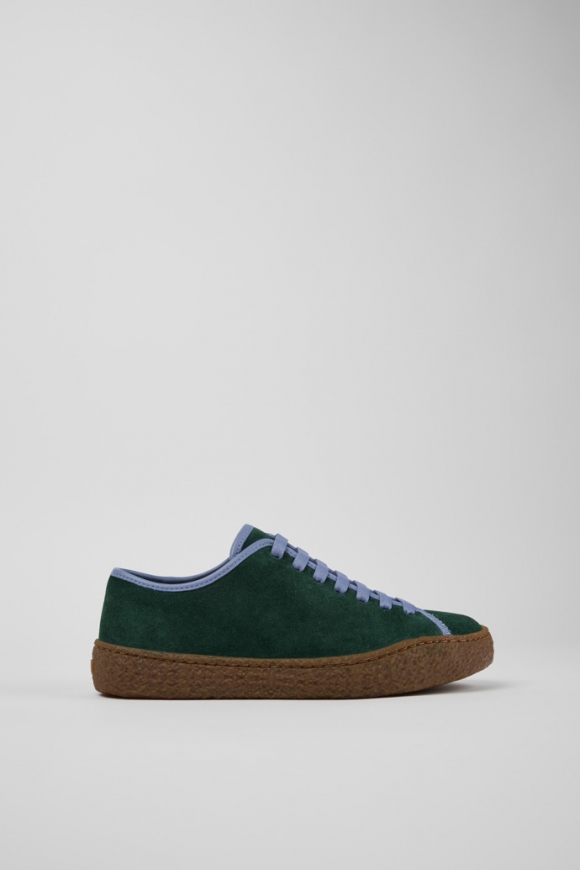 Neu Eingetroffen Camper Peu Terreno - Grüne Damenschuhe aus Nubukleder und Leder. Neu Eingetroffen Camper Peu Terreno - Grüne Damenschuhe aus Nubukleder und Leder.