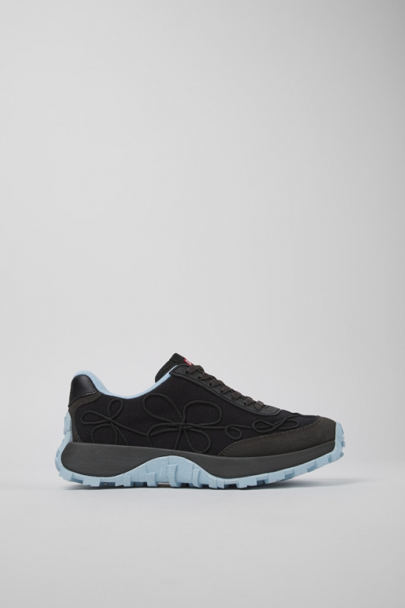 Neu Eingetroffen Camper Drift Trail VIBRAM - Schwarzer Damensneaker aus Nubukleder und Textil