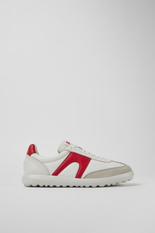 Neu Eingetroffen Camper Pelotas XLite - Weiß-roter Herrensneaker aus Leder und Textil