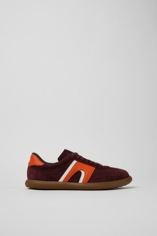 Neu Eingetroffen Camper Pelotas Soller - Weinroter Damensneaker aus Nubukleder/Leder