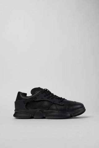 Neu Eingetroffen Camper Karst - Schwarzer Herrensneaker aus Textil und Leder