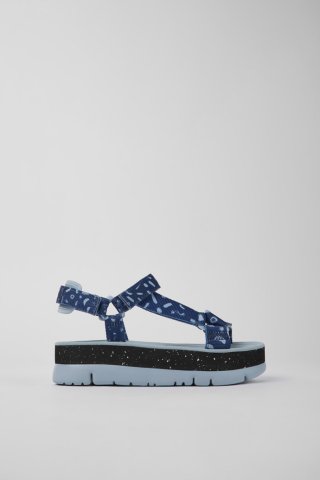 Neu Eingetroffen Camper Oruga Up - Mehrfarbige Damensandale aus Textil