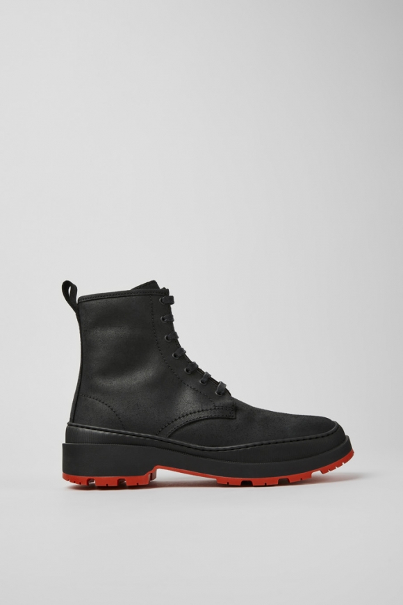 Neu Eingetroffen Camper Brutus Trek MICHELIN - Schwarze Damenstiefelette aus Nubukleder Neu Eingetroffen Camper Brutus Trek MICHELIN - Schwarze Damenstiefelette aus Nubukleder