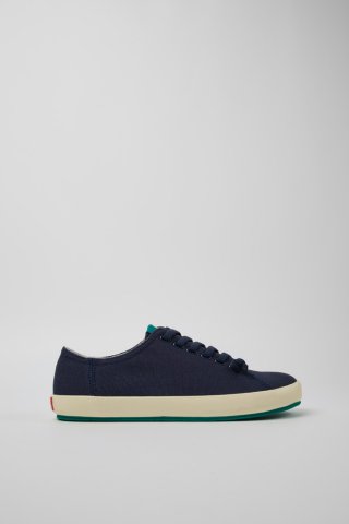 Neu Eingetroffen Camper Peu Rambla - Blauer Herrensneaker aus recycelter Baumwolle.