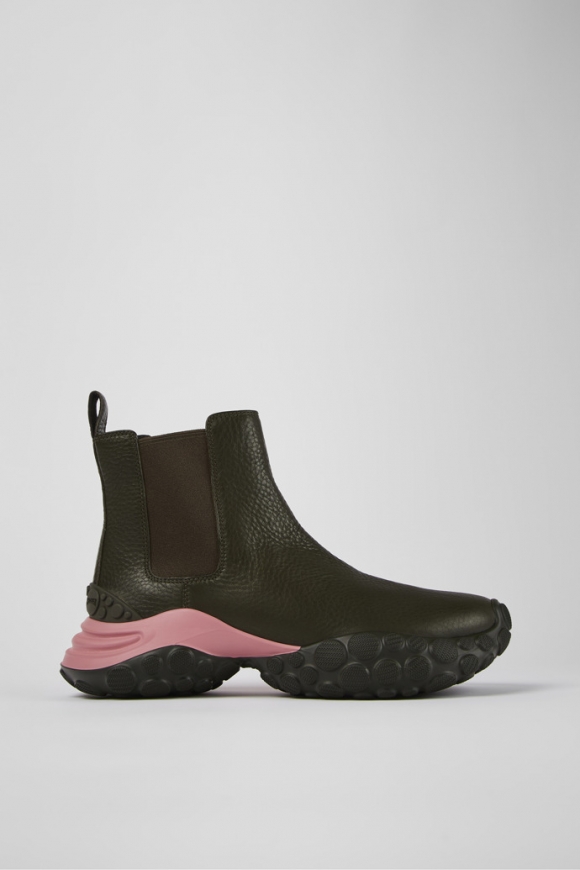 Neu Eingetroffen Camper Pelotas Mars - Grüne Stiefelette aus verantwortungsvollem Leder Neu Eingetroffen Camper Pelotas Mars - Grüne Stiefelette aus verantwortungsvollem Leder