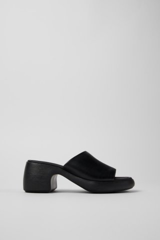 Neu Eingetroffen Camper Thelma Sandal - Schwarze Ledersandale für Damen.