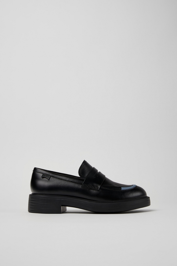 Neu Eingetroffen Camper Twins - Schwarzer Damenloafer aus Leder Neu Eingetroffen Camper Twins - Schwarzer Damenloafer aus Leder