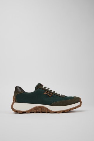 Neu Eingetroffen Camper Drift Trail - Grüner Herrensneaker aus Textil und Nubukleder.