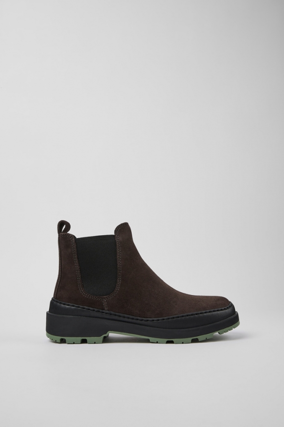 Neu Eingetroffen Camper Brutus Trek MICHELIN - Graue Damenstiefelette aus Nubukleder
