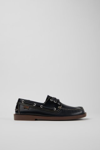 Neu Eingetroffen Camper Don - Blauer Herrenmokassin aus Leder.