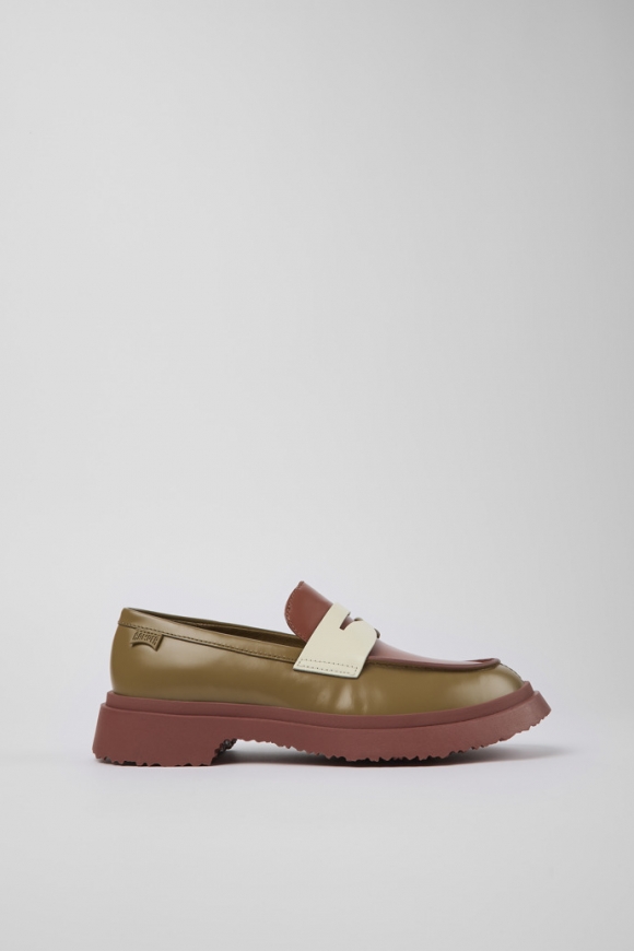 Neu Eingetroffen Camper Twins - Mehrfarbige Lederloafer für Damen Neu Eingetroffen Camper Twins - Mehrfarbige Lederloafer für Damen