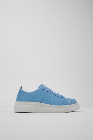 Neu Eingetroffen Camper Runner - Blauer Ledersneaker für Damen Neu Eingetroffen Camper Runner - Blauer Ledersneaker für Damen