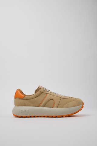 Neu Eingetroffen Camper Pelotas Athens - Mehrfarbiger Herrensneaker aus Recycling-PET und Nubukleder.