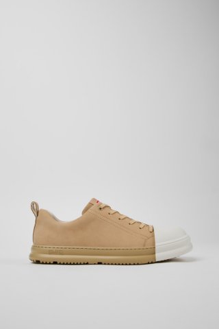 Neu Eingetroffen Camper Junction Runner - Beige Herrensneaker aus Nubukleder.
