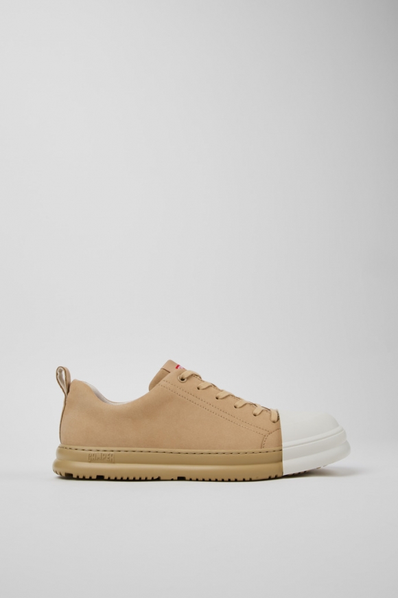 Neu Eingetroffen Camper Junction Runner - Beige Herrensneaker aus Nubukleder. Neu Eingetroffen Camper Junction Runner - Beige Herrensneaker aus Nubukleder.