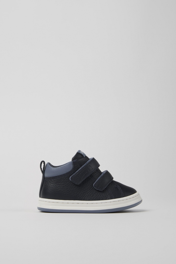Neu Eingetroffen Camper Runner - Blaue und graue Kindersneaker aus Leder