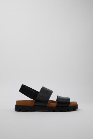 Neu Eingetroffen Camper Brutus Sandal - Schwarze Ledersandale für Damen. Neu Eingetroffen Camper Brutus Sandal - Schwarze Ledersandale für Damen.