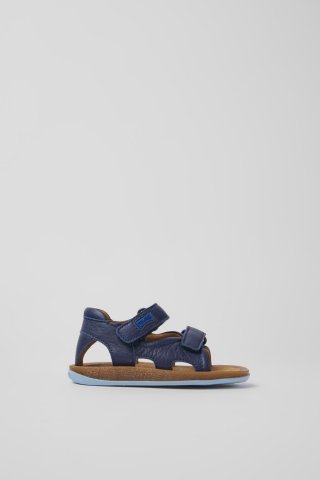 Neu Eingetroffen Camper Bicho - Marineblaue Kindersandale aus Leder