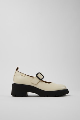 Neu Eingetroffen Camper Milah - Weißer Damenschuh aus Leder. Neu Eingetroffen Camper Milah - Weißer Damenschuh aus Leder.