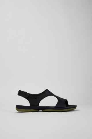 Neu Eingetroffen Camper Right - Schwarze Ledersandalen für Damen Neu Eingetroffen Camper Right - Schwarze Ledersandalen für Damen