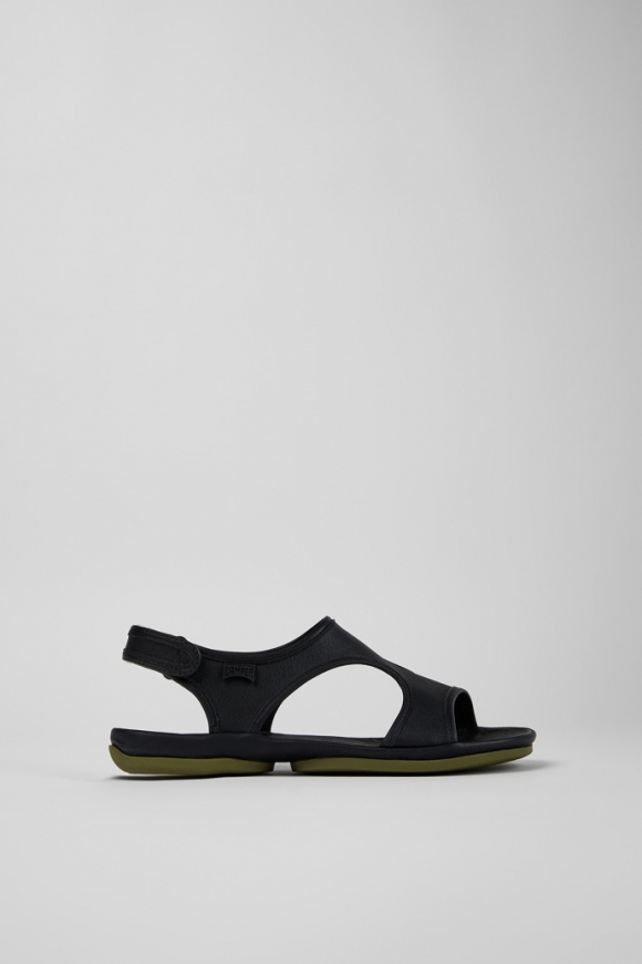 Neu Eingetroffen Camper Right - Schwarze Ledersandalen für Damen