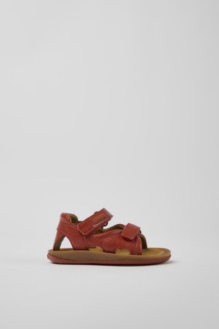 Neu Eingetroffen Camper Bicho - Rote Kindersandale aus Leder