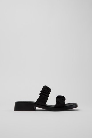 Neu Eingetroffen Camper Dana - Schwarze Sandalen aus recyceltem PET für Damen.