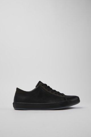 Neu Eingetroffen Camper Andratx - Schwarzer Herrensneaker aus Leder/Nubukleder