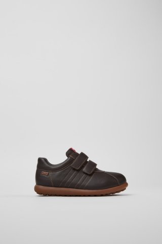 Neu Eingetroffen Camper Pelotas - Brauner Kinderschuh aus Leder und Textil. Neu Eingetroffen Camper Pelotas - Brauner Kinderschuh aus Leder und Textil.