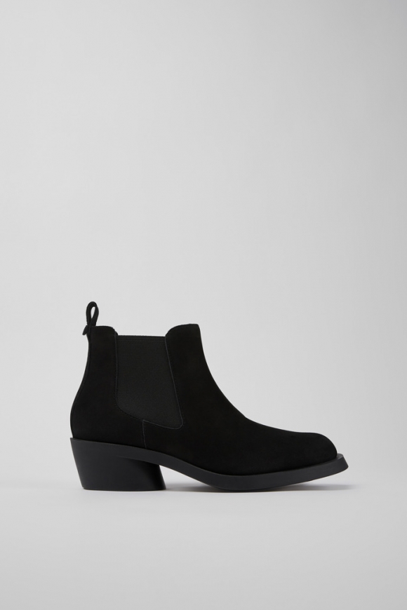 Neu Eingetroffen Camper Bonnie - Schwarze Damenstiefelette aus Nubukleder Neu Eingetroffen Camper Bonnie - Schwarze Damenstiefelette aus Nubukleder