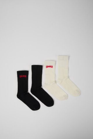 Neu Eingetroffen Camper SOX - Weiße und schwarze Socken aus Merinowolle Neu Eingetroffen Camper SOX - Weiße und schwarze Socken aus Merinowolle